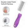 Dog and Cat Brush for Grooming Shedding and Massage，Smart Brush Pet Beauty Tool Comb Kit