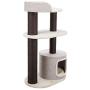 Royal Pet Club Cara Gray Cat Tower for Large Cats, with Scratching Posts, Two Platforms, Top Platform Padded with Back Rest, Condo, Removable Cushion (44444)