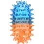 FOUFIT Pill Spiker TPR Dog Chew Toy, 3'', Blue/Orange