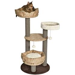 MidWest Sturdy & Fashionable Cat Tree Stylish Cat Tree Features a Removable Cat Bed & Sisal Fabric Cat Scratching Posts for Easy Cleaning 1-Year Manufacturers Warranty