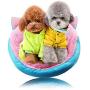 MJEMS Dog Cosy Bed Pets Cat Ear Shape Cartoon Bed, Washable，Winter Warm House,Universal Pet House for Dog，Cat（Grey）