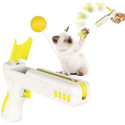 QINGQUAN Pistol Interactive Cat Ball, New Cat Toys, Interactive Cat Toy to Improve Pet Intelligence
