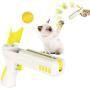 QINGQUAN Pistol Interactive Cat Ball, New Cat Toys, Interactive Cat Toy to Improve Pet Intelligence