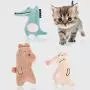 ocijf179 Cat Toy 6Pcs Pet Cat Kitten Plush Kangaroo Bear Claw Grinding Catnip Catmint Chewing Toy - Brown+Green+Beige ocijf179 Cat Toy 6Pcs Pet Cat Kitten Plush Kangaroo Bear Claw Grinding Catnip Catmint Chewing Toy - Brown+Green+Beige