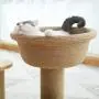 Small Cat Tree, Cat Tower, Sisal Scratching Post, Pet Activity Center, with Platform and Sleep Basket, Sturdy Wooden Base Board Small Cat Tree, Cat Tower, Sisal Scratching Post, Pet Activity Center, with Platform and Sleep Basket, Sturdy Wooden Base Board