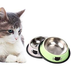 SAsagi Stainlless Steel Pet Bowl,Anti Overturn Dog Cat Food Water Container Premium Automatic Water Dispenser Feeder for Cats Dogs Pets