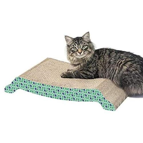 Kitty City Catnip Scratch Lounge, Longer Lasting Cardboard, X-Large (CM-0205-CS01)