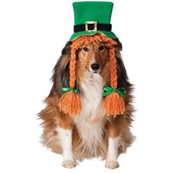 Rubies Costume Co St. Pattys Day Girl Pet Costume Hat with Braids, Medium/Large