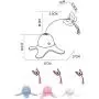DSstyles Cat Teaser Toy,Electric Interactive Teaser Wand Toy with Butterfly Attachment for Pet Cat Blue