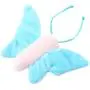 ocijf179 Cat Toy Funny Cute Plush Butterfly Pet Cat Kitten Catching Interactive Play Sound Toy - Blue