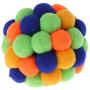 Aopiu New Pet Cat Toy, Colorful Handmade Bells Ball, Built-in Catnip Interactive Toy