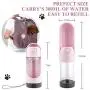 NNNN Portable Dog Water Bottle Bowl - Leak Proof Foldable Puppy Large Water Dispenser with Collapsible Drinking Feeder, Filter and Lock Key for Pet Outdoor Walking Hiking,Running Travel
