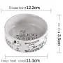 JUILE YUAN Ceramic Dog Bowls - Ceramic Food Bowls | Great for Wet Food, Dry Food, and Water, Perfect Feeding and Treat Storage Supplies for Dogs and Cats