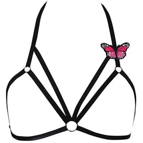 ACEYFD Harness Bra Black Body Pentagram Harness Women Black Goth Women Pentagram Dress Accessories ACEYFD Harness Bra Black Body Pentagram Harness Women Black Goth Women Pentagram Dress Accessories