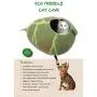 Le Sharma Felt Cat Cave Bed, Eco-Friendly Handmade 100% Natural Wool Cat Bed Cave, Makes Great Covered Cat House or Cozy Cat Hideaway, Wool Cat Caves for Indoor Cats and Kittens Le Sharma Felt Cat Cave Bed, Eco-Friendly Handmade 100% Natural Wool Cat Bed Cave, Makes Great Covered Cat House or Cozy Cat Hideaway, Wool Cat Caves for Indoor Cats and Kittens