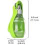 Flexzion Dog Water Bottle with Foldable Bowl Holder Drink Cup Tray Stand Attachment for Walking, Travel Drinking Dispenser Hanging Buckle Accessory for Pets, Dogs, Cats, Small Animals