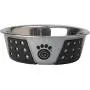 PetRageous 13097 Fiji Stainless-Steel Non-Slip Dishwasher Safe Dog Bowl 1.75-Cup Capacity 5.5-inch Diameter 1.75-inch Tall for Small and Medium Size Dogs and Cats, Light Gray/Black PetRageous 13097 Fiji Stainless-Steel Non-Slip Dishwasher Safe Dog Bowl 1.75-Cup Capacity 5.5-inch Diameter 1.75-inch Tall for Small and Medium Size Dogs and Cats, Light Gray/Black