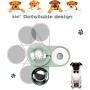 SAVFOX 2 in1 Automatic Water Dispenser Pet Bowls Set, Durable & Detachable Stainless Steel Feeder Bowl, No-Spill Dog Water Bottle & Dish for Cats & Dogs
