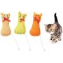 ocijf179 Cat Toy Pet Cat Kitten Plush Mouse Rat Doll Catnip Funny Interactive Bite Chewing Toy - Beige