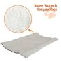 PARTYSAVING PET Palace 2-in-1 Pet Bed Snooze Tunnel and Mat for Pets Cats Dogs and Kittens for Travel or Home, APL1343, Beige
