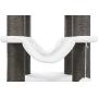 Royal Pet Club Lucano Cream/Gray Cat Tower with Scratching Posts, Condo, Hammock, Platform, Removable Cushions, Dangling Pom-Poms (44722)