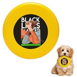Pet Frisbee Flying Disc Dog Toy - Multifunction Unity in Black Lives Matter