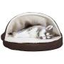 Furhaven Pet - Plush Ergonomic Orthopedic Foam Mattress Dog Bed, Round Snuggery Hooded Dog Bed, and ThermaNAP Self-Warming Quilted Cat Bed Pad for Dogs and Cats - Multiple Styles, Sizes, and Colors