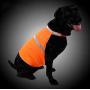 JUJUPUPS Dog Reflective Vest High Visibility Adjustable Strap Safety Jacket,Material Ideal to Keep Dogs Safe While Walking & Hunting