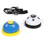 mihealpet 2 Pack Pet Call Bell Dog Toys IQ Training Dog Cat Meal Feeding Ringer Educational Toy Puppy Pets Toys Interactive Bell Eating Ball-Shape with 1 Doorbell