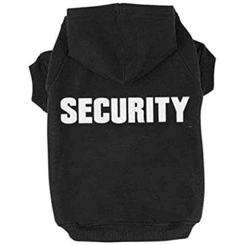 BINGPET BA1002-1 Security Patterns Printed Puppy Pet Hoodie Dog Clothes