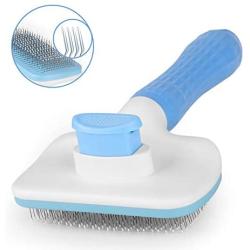 Atlamia Self Cleaning Slicker Brush,Dog Brush & Cat Brush with Massage Particles, Removes Loose Hair & Tangles,Skin Friendly & Promote Circulation