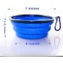 Axgo 1PC Foldable Silicone Dog Bowl Outfit Portable Travel Bowl for Dogs Feeder Utensils Outdoor Drinking Water Dog Bowl, Blue Axgo 1PC Foldable Silicone Dog Bowl Outfit Portable Travel Bowl for Dogs Feeder Utensils Outdoor Drinking Water Dog Bowl, Blue