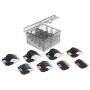 shernbao Professional Clip Animal Attachment Guide Comb Set Clippers Stainless Steel Detachable Blade for Pet Dog Horse (8 Piece)