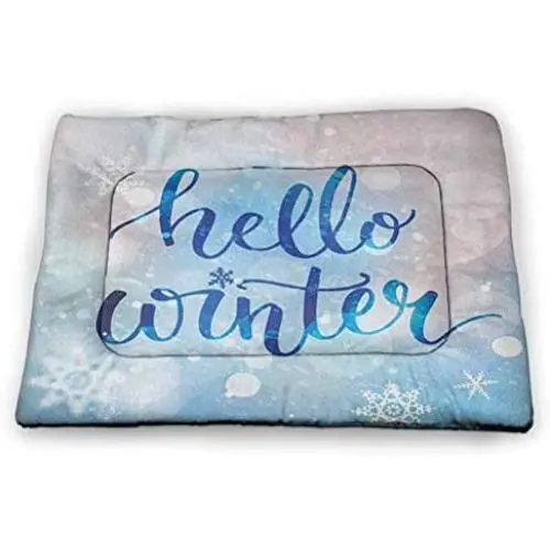 DayDayFun Winter Pet Placemat Europe Alps Rising Sun Peaceful Quiet Morning Scenery Snowy Hills ICY Weather Various Styles and Sizes of Pet Mats Blue Black White DayDayFun Winter Pet Placemat Europe Alps Rising Sun Peaceful Quiet Morning Scenery Snowy Hills ICY Weather Various Styles and Sizes of Pet Mats Blue Black White