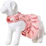 Blueberry Pet 2021 New 3 Patterns Soft & Comfy Spring Scent Inspired Floral Dog Harness Dresses