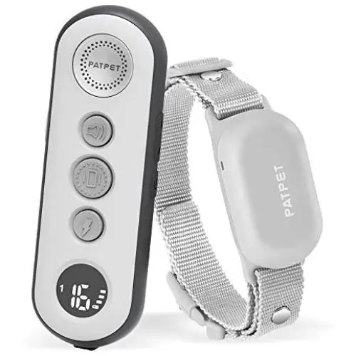 PATPET Small Size Dog Training Collar with 3 Safe Training Modes, Rechargeable IPX7 Waterproof Shock Collar with Remote, 3000 Ft Control Perfect for Dogs(5-100lbs) - Electric Dog Barking Collar PATPET Small Size Dog Training Collar with 3 Safe Training Modes, Rechargeable IPX7 Waterproof Shock Collar with Remote, 3000 Ft Control Perfect for Dogs(5-100lbs) - Electric Dog Barking Collar