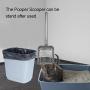 TOYPOPOR Stainless Steel Cat Litter Scoop 23 inches Telescoping Litter Scoop with Long Handle Perfect Scooper for Cats and Dogs
