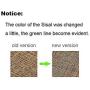 Natural Sisal Cat Scratcher Mat Anti Scratch Pad Reverse Side Soft Plush Pet Bed 17''x13''