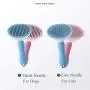 SPDD Pet Dog Comb Hair Brush Trimmer,Dog Manual Shedding Pet Supplies Grooming Deshedding Razor Pet Comb Hair Remover Brush Pet Hair Trimming(Blue Thin)