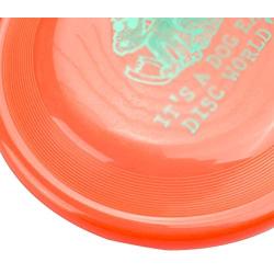 Plastic Flying Disc, Dog Frisbee Training Toys Flying Discs Flyer Silicone for Big Small Dogs Soft Tooth Resistant Rubber 1 Pack, 9'' Diameter Large Flying Disc Frisbee