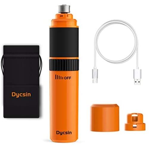 Dycsin Dog Nail Grinder,Electric Pet Nail Trimmer Clipper Quiet Rechargeable with 20h Working Time Stepless Speed Paws Grooming for Small Medium Large Dog Cat,Cordless