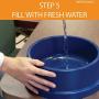 K&H Pet Products Coolin Water Bowl for Dogs and Cats, Freezable Pet Water Bowl