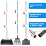 PUPTECK Dog Pooper Scooper 3 Pack, Detachable Long Handle Metal Rake, Tray and Spade Set,Easy to Use Pet Backyard Waste Removal Pooper Scooper for Large Dogs Pets