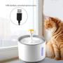 JingYi Pet Water Dispenser,2.4L LED Automatic Power-Off Waterfall Pet Water Dispenser Drinking Fountain Filter Pet Drinking Fountain Pet Drinking Fountain