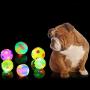 Ychaoya Dog Toy Balls for Pets Color Pet Flashing Ball Glowing Elastic Ball Dog Toy Ball Rubber Acoustic Mimo Bite Toys, Large Size,Random Color Shape Delivery