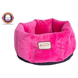 Armarkat Round or Oval Shape Pet Cat Bed for Cats and Small Dogs