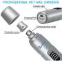 Waitley Dog Nail Grinder Upgraded Rechargeable Low Noise Pet Nail Trimmer Paws Clipper 2-Speed 3 Grinding Ports,Gentle Painless Grooming,Trimming & Smoothing Kits for Small Medium Large Dogs Cats Pets