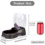 Flexzion Pet Water Dispenser Station, Black (1/4 Gallon) Auto Replenish Gravity Waterer Drinking Fountain Bottle Bowl Dish Portable Stand for Small Dog Cat Animal Flexzion Pet Water Dispenser Station, Black (1/4 Gallon) Auto Replenish Gravity Waterer Drinking Fountain Bottle Bowl Dish Portable Stand for Small Dog Cat Animal
