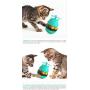 DreamPet 3 in 1 Interactive Whirlwind Cat Toy Snack Ball Toy Chasing Toy for Indoor and Outdoor Tumbler-Shaped Pet Snack Ball with Cat Stick Blue