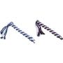 GoodsBeauty Interactive Dog Toys - Extendable Flirt Pole with 2pcs Braided Rope Tugs for Dog Outdoor Entertainment, Train and Exercise, Black, Size L GoodsBeauty Interactive Dog Toys - Extendable Flirt Pole with 2pcs Braided Rope Tugs for Dog Outdoor Entertainment, Train and Exercise, Black, Size L